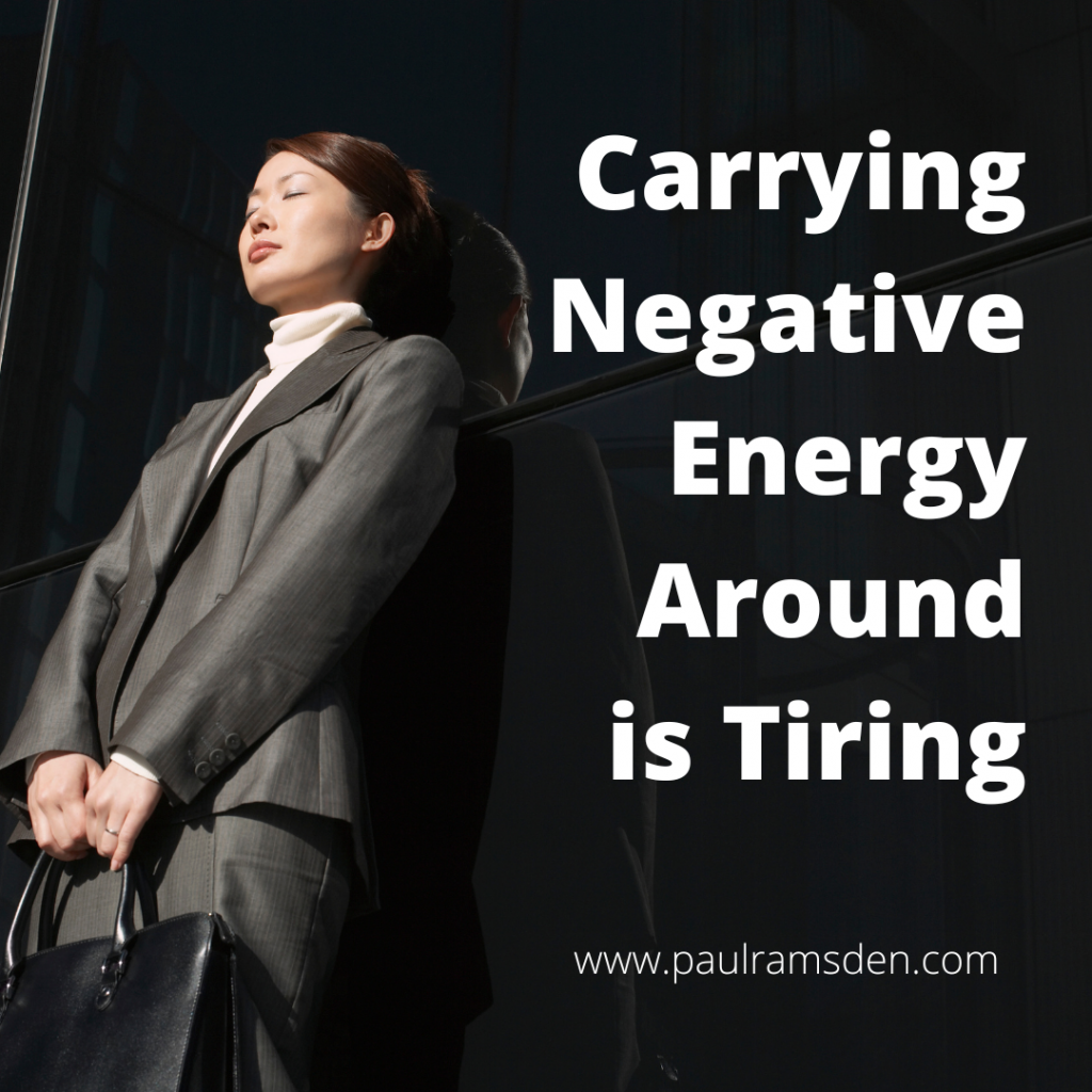 carrying negative energy, tiring, draining